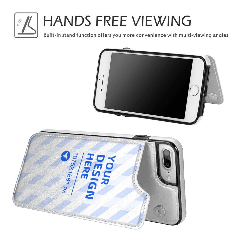 Dual Buckle Card Holder Leather Phone Case Dual Buckle Card Holder Leather Phone Case